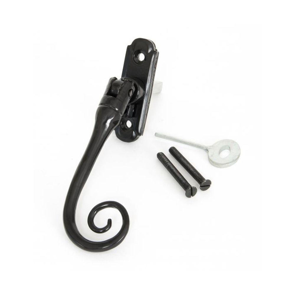 From the Anvil Locking Monkey Tail Espag Window Handle - Black (Right Hand)